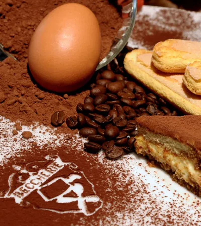Ingredienti naturali e freschi della ricetta originale del Tiramisù di Treviso